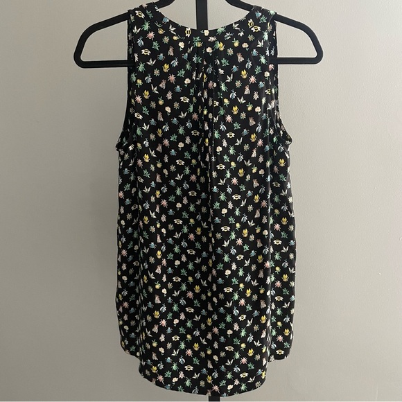 Joie Insect Novelty Print "Aruna" Silk Sleeveless Blouse Size XS - Picture 3 of 5